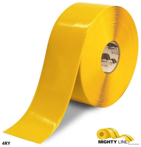 Yellow Floor Tape from FloorMarkingTape.com – 100’ Roll – 4 Inch Wide