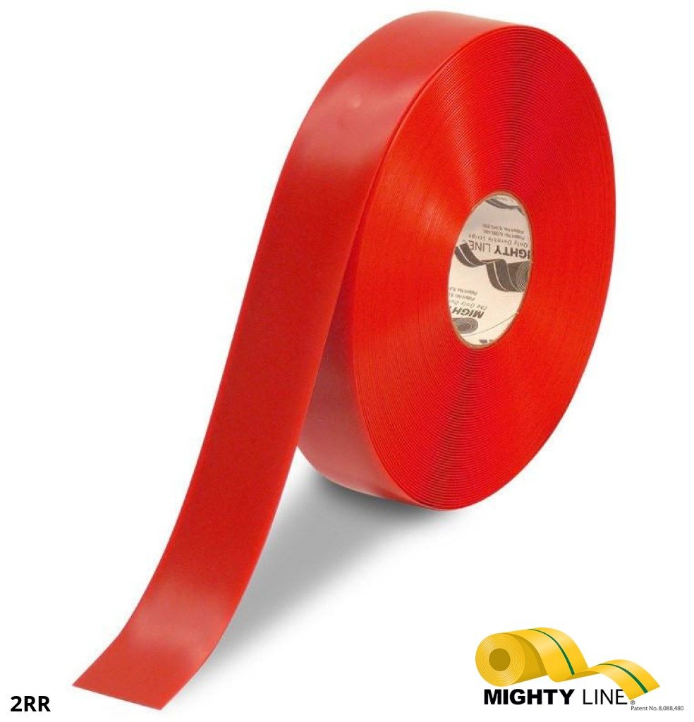 Red Floor Tape from FloorMarkingTape.com – 100’ Roll – 2 Inch Wide