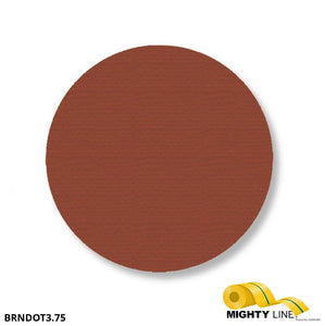 3.75 Inch Brown Floor Marking Dots