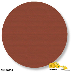 5.7 Inch Brown Floor Marking Dots