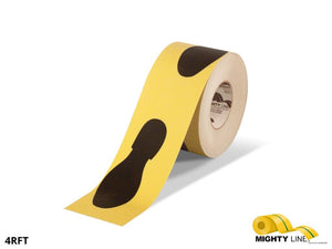 4 Inch – Footprint Roll Floor Tape – 100’ Roll