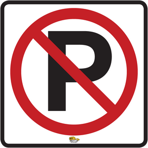 12 Inch - No Parking, Mighty Line Floor Sign, Industrial Strength