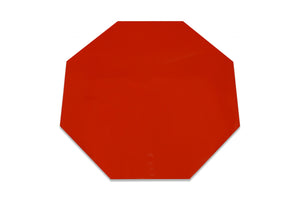 Jumbo Octagon Stop Shape - Pack of 20 - Floor Marking 9.5", Red