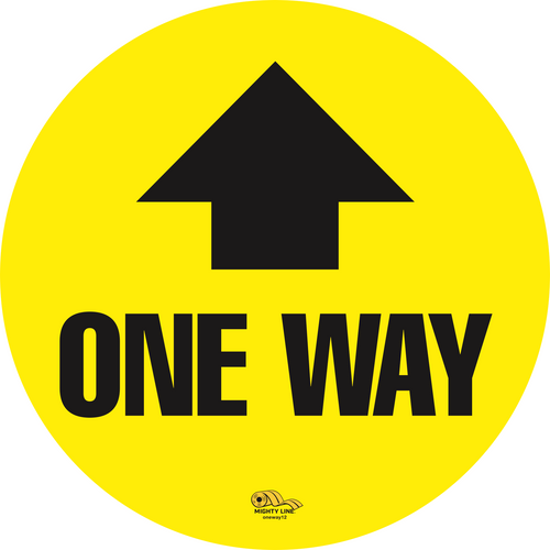 12 Inch - One Way Arrow Up Floor Sign - Floor Marking