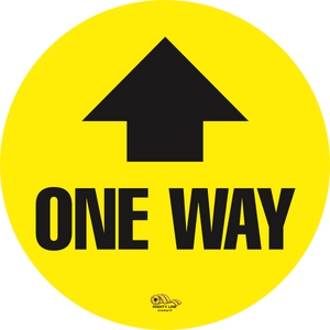 12 Inch - One Way Arrow Up Floor Sign - Floor Marking