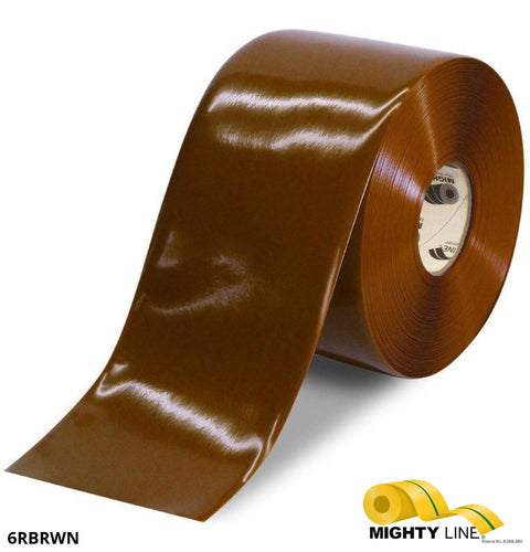 Brown Floor Tape from FloorMarkingTape.com – 100’ Roll – 6 Inch Wide