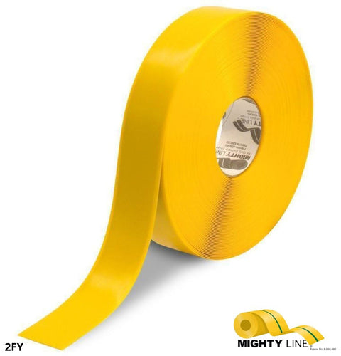 2 Inch - Mighty Line YELLOW Frigid Freezer Floor Tape - 100’ Roll