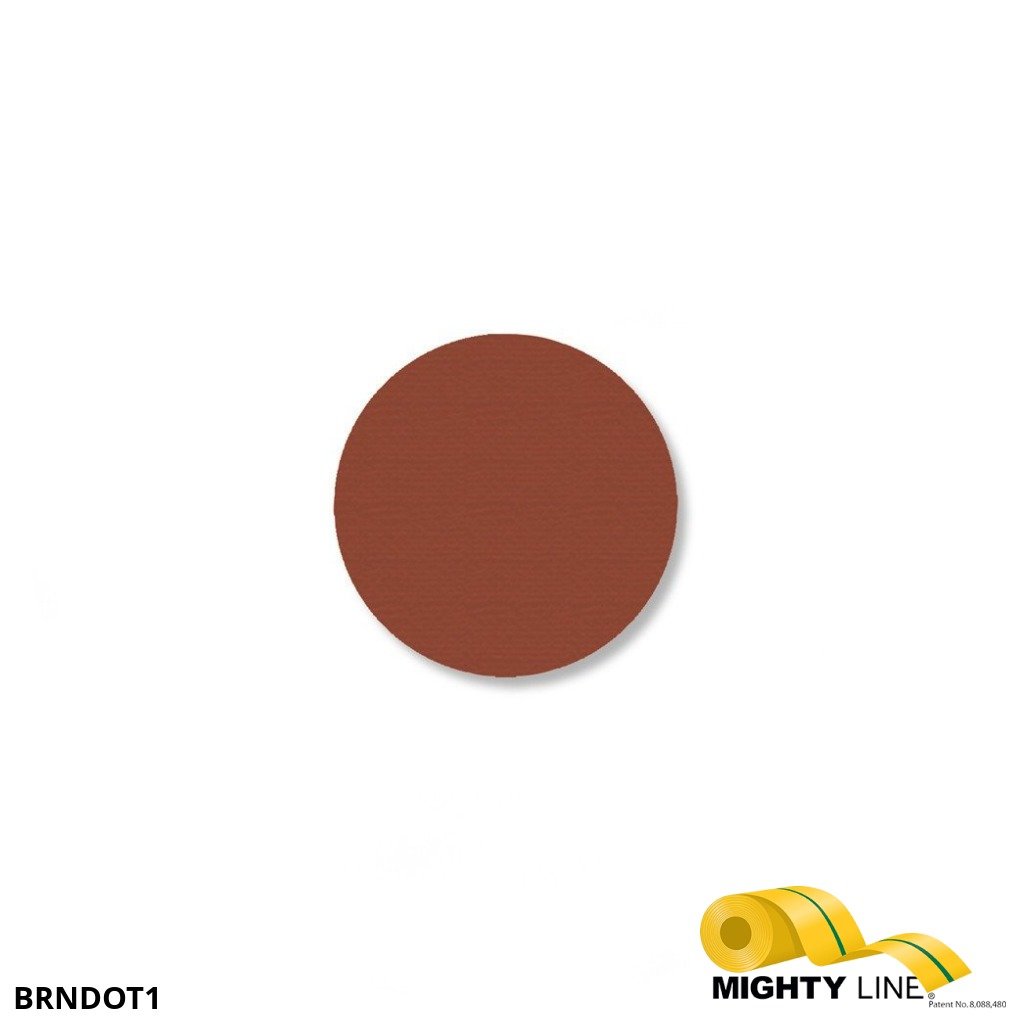 1 Inch Brown Floor Marking Dots