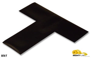 2 Inch Wide Mighty Line Solid BLACK T - Pack of 25