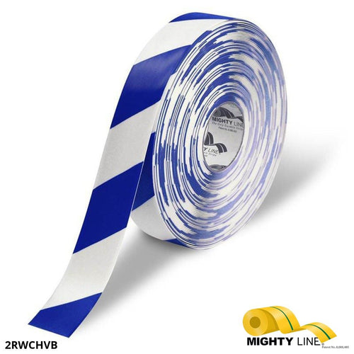 Mighty Line Blue and White Tape – 100' Roll – 2 Inch Wide