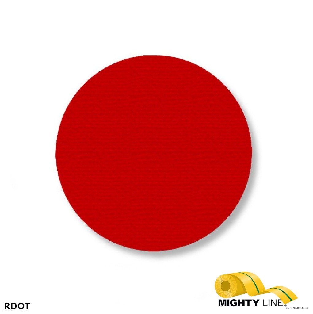 3.5 Inch Red Floor Marking Dots