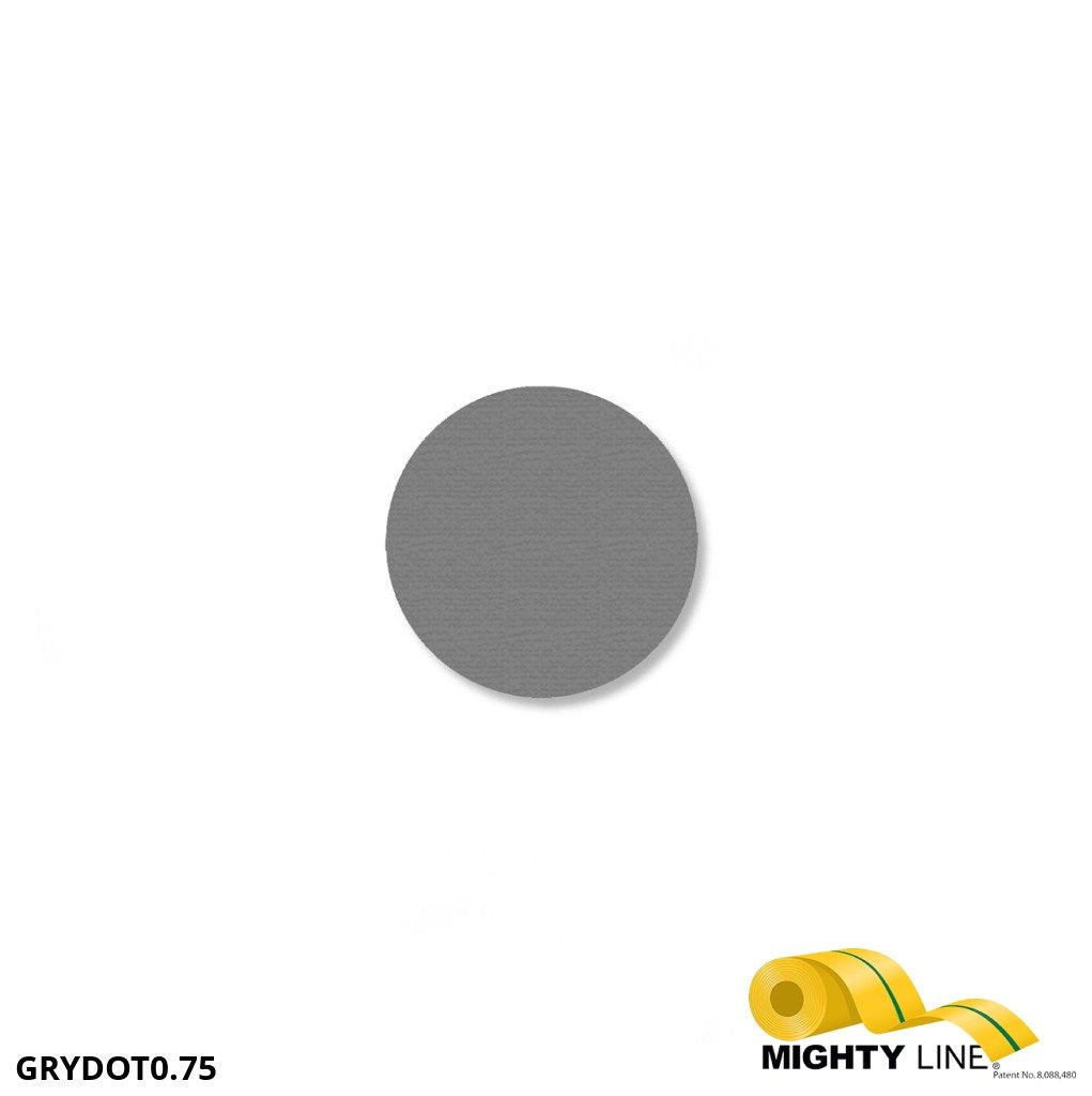 0.75 Inch Gray Floor Marking Dots