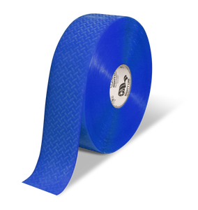 Mighty Line 3" Anti-Slip Blue Solid Color Floor Tape - MIGHTY TAC - 100' Roll
