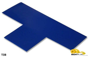 3 Inch - Mighty Line Solid BLUE T - Pack of 25