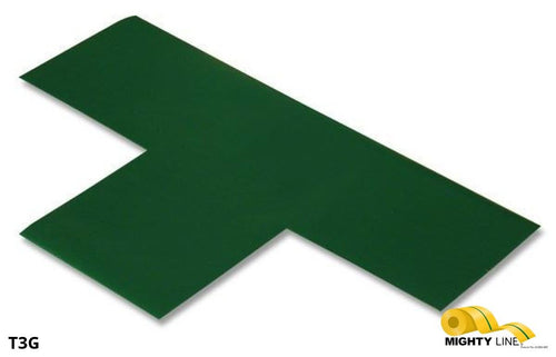 3 Inch - Mighty Line Solid GREEN T - Pack of 25