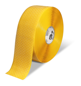 Mighty Line 4" Anti-Slip YELLOW Solid Color Floor Tape - 100' Roll