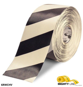 Black and White Tape – 100’ Roll – 6 Inch Wide