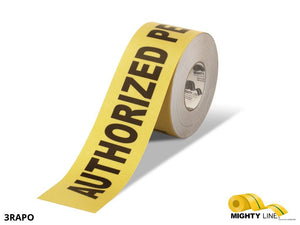 3 Inch – Authorized Personnel Only Floor Tape – 100’ Roll