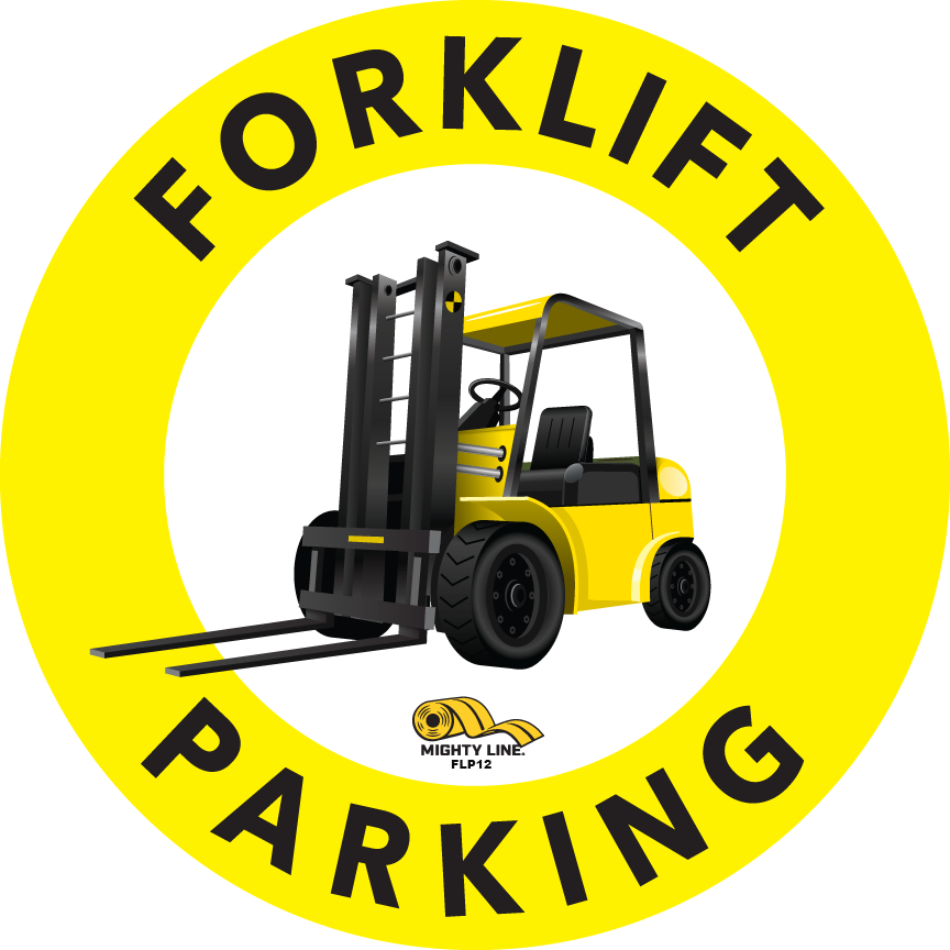 12 Inch - Forklift Parking Floor Sign - Floor Marking