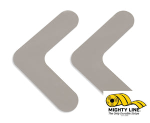 Gray Mighty Line 1" Solid Color Rounded Angles