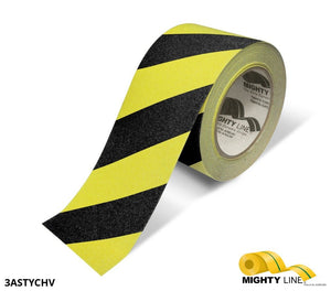 3 Inch Wide Black and Yellow Anti-Slip Tape – 60’ Roll