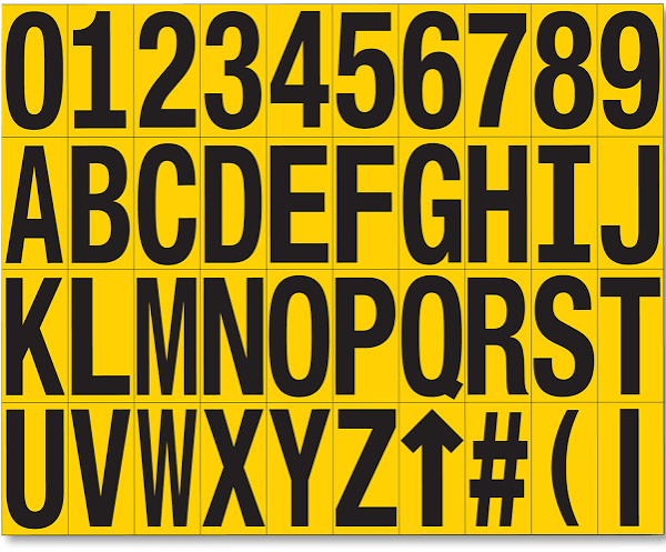 Mighty Line YELLOW Die Cut Location Markers - Custom Pack of 50