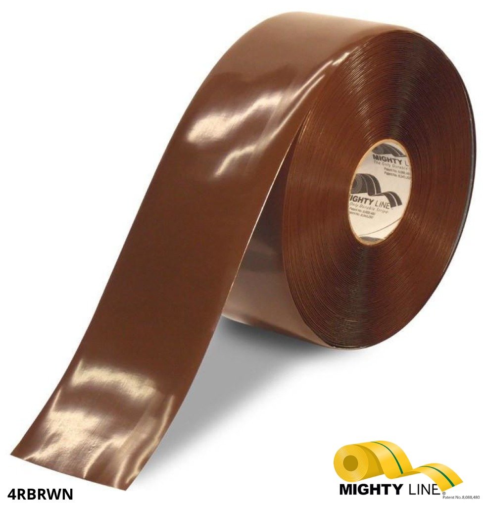 Brown Floor Tape from FloorMarkingTape.com – 100’ Roll – 4 Inch Wide