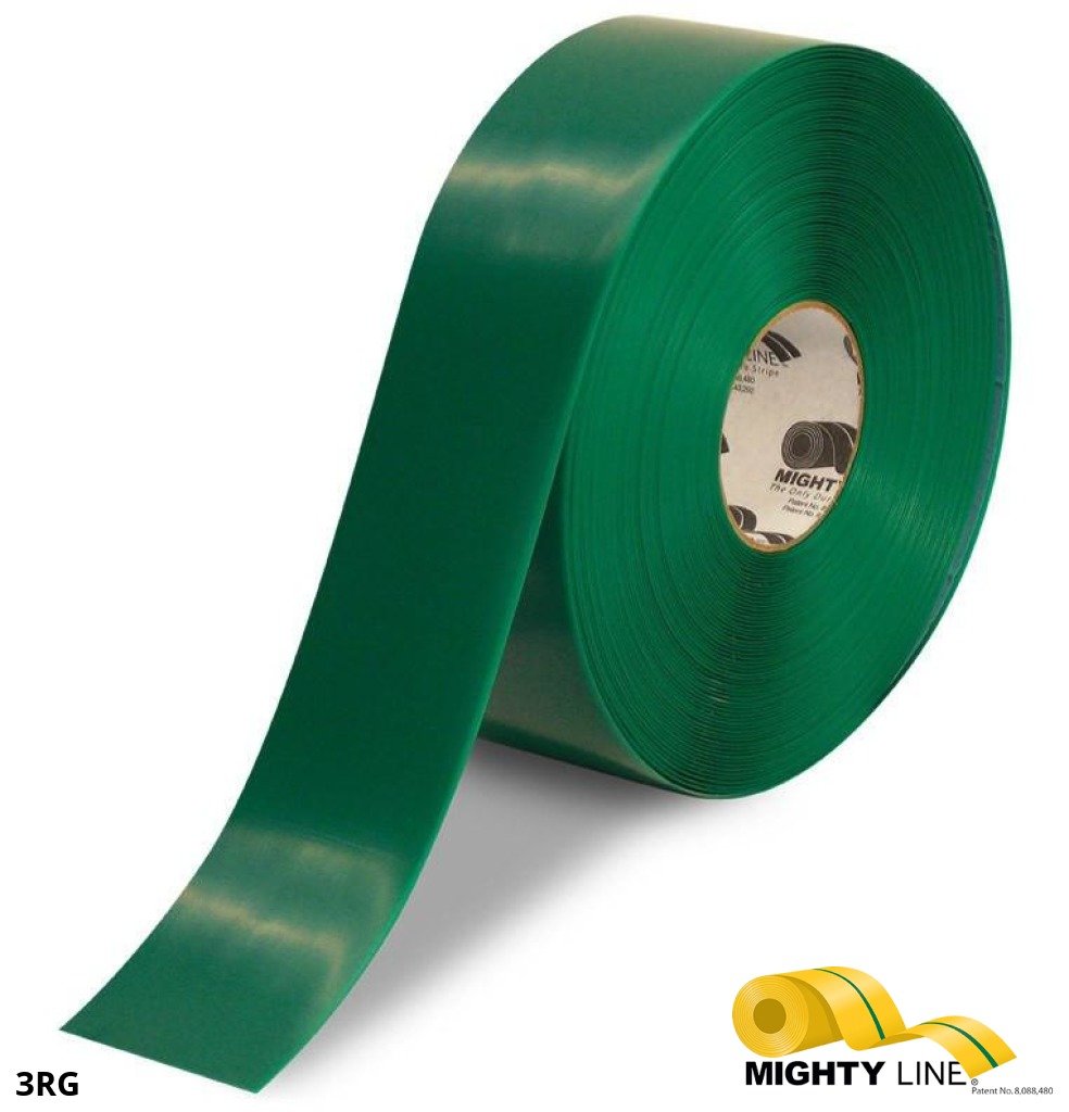 Green Floor Tape – 100’ Roll – 3 Inch Wide