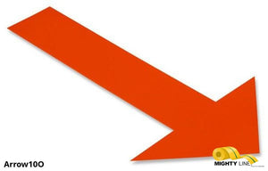 Mighty Line, Orange, Arrow, 10" by 6", pack of 50