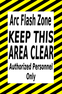Arc Flash Zone, 24x36" Floor Sign